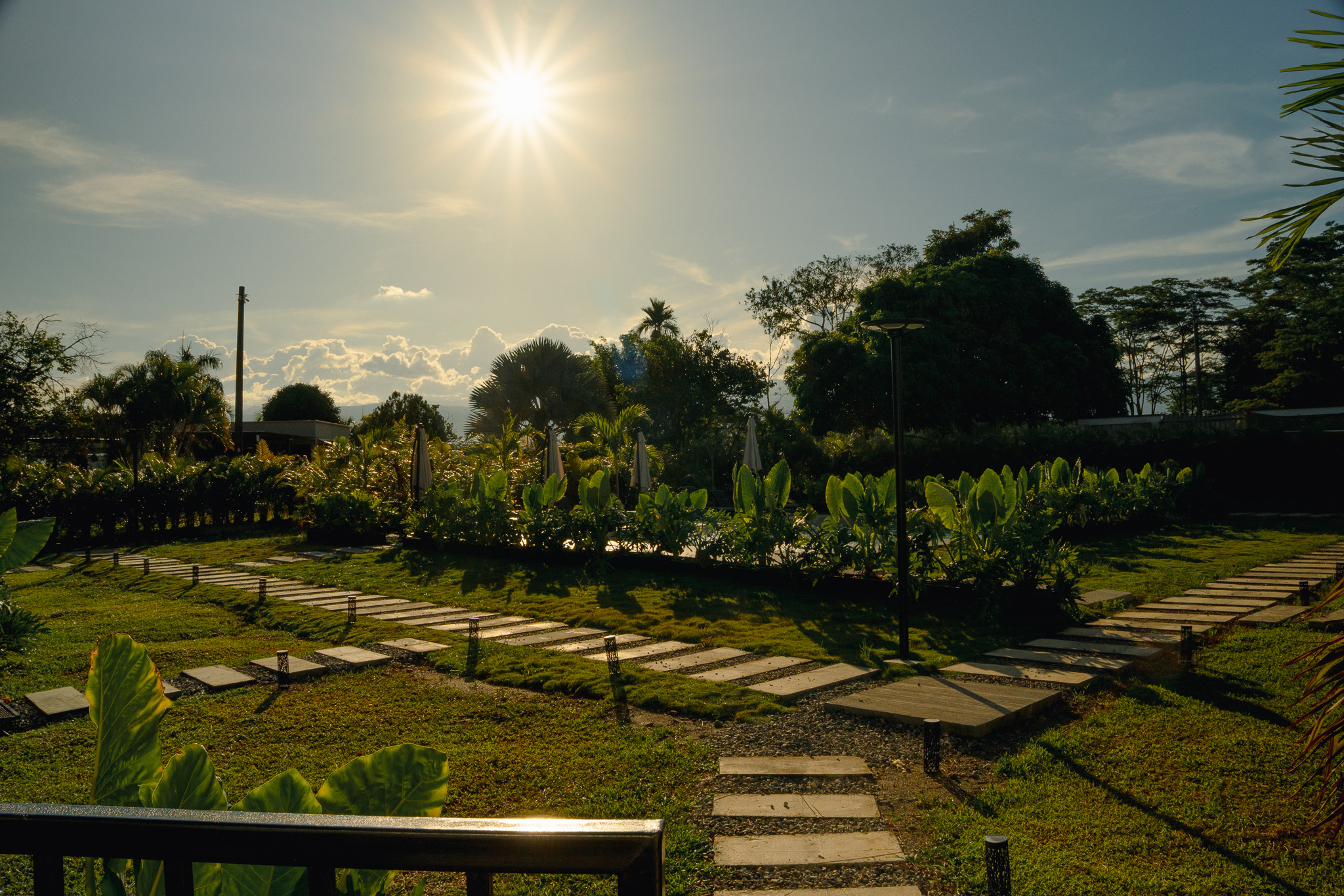 Jardines de ZULÚ al atardecer